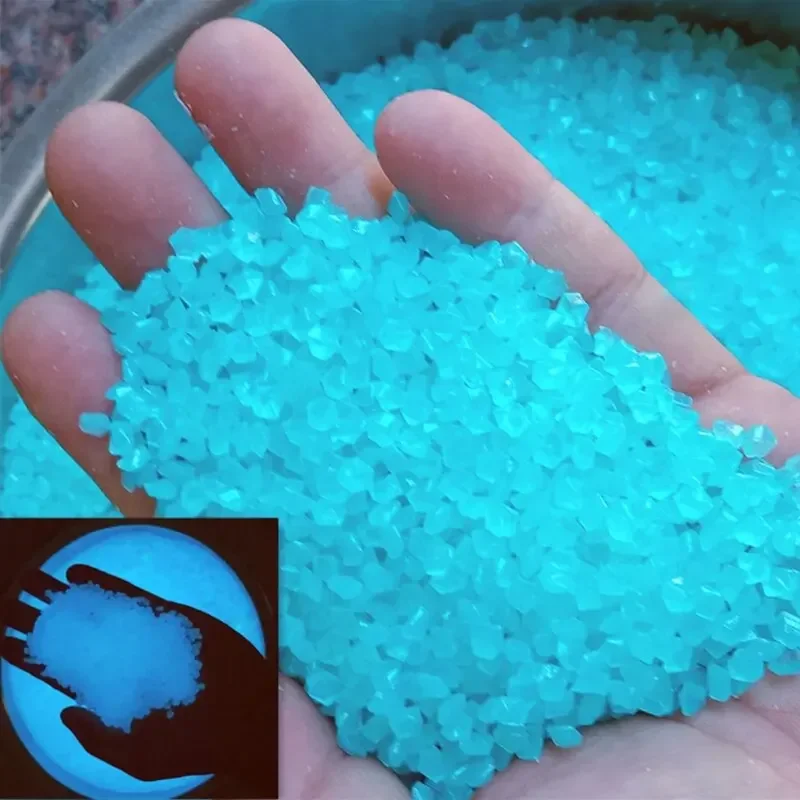 Fish Tank Gravel - 1000szt 3-5mm Świecący piasek świecący w