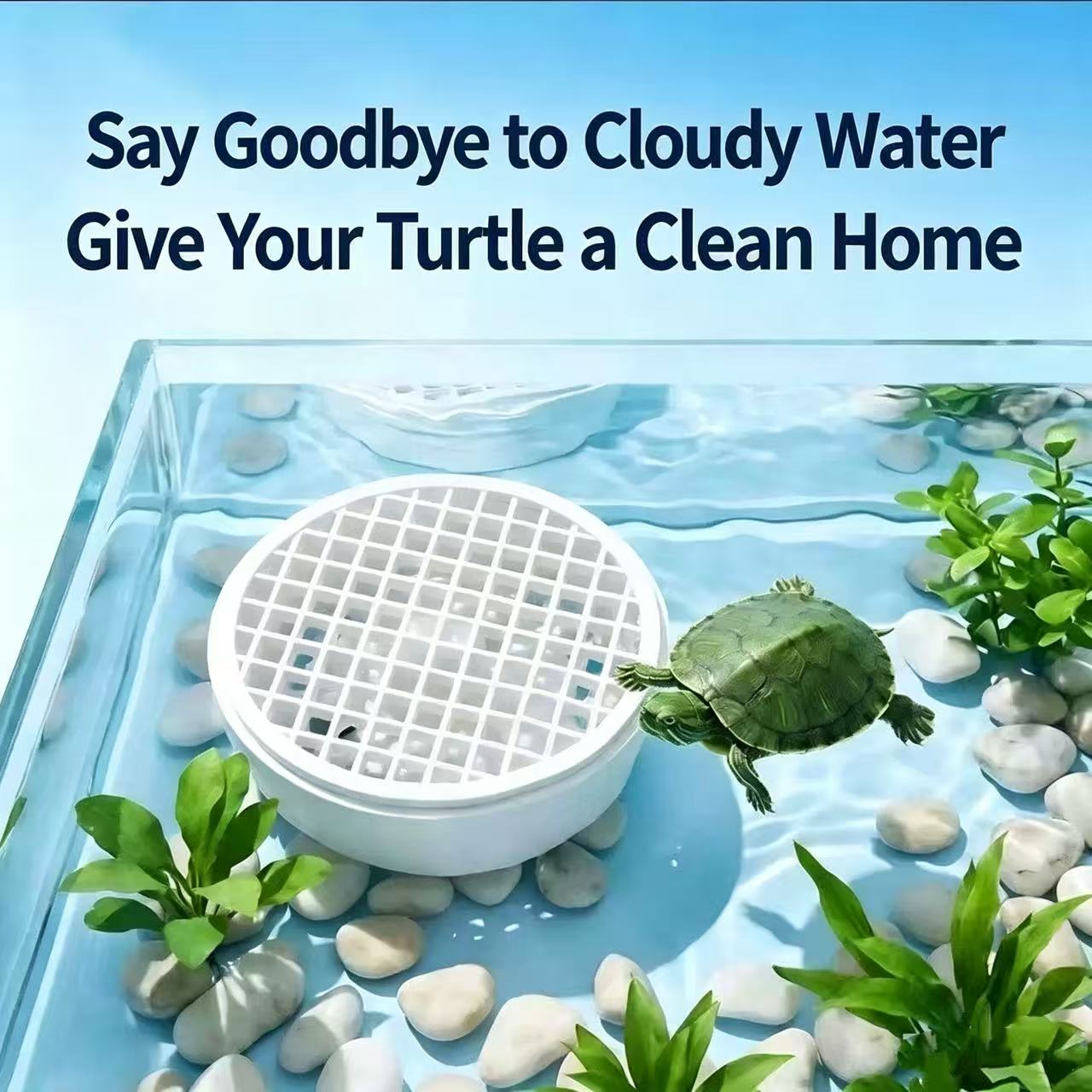 Aquarium Fish Keeping - Odkurzacz do odchodów żółwi, odłączany łapacz