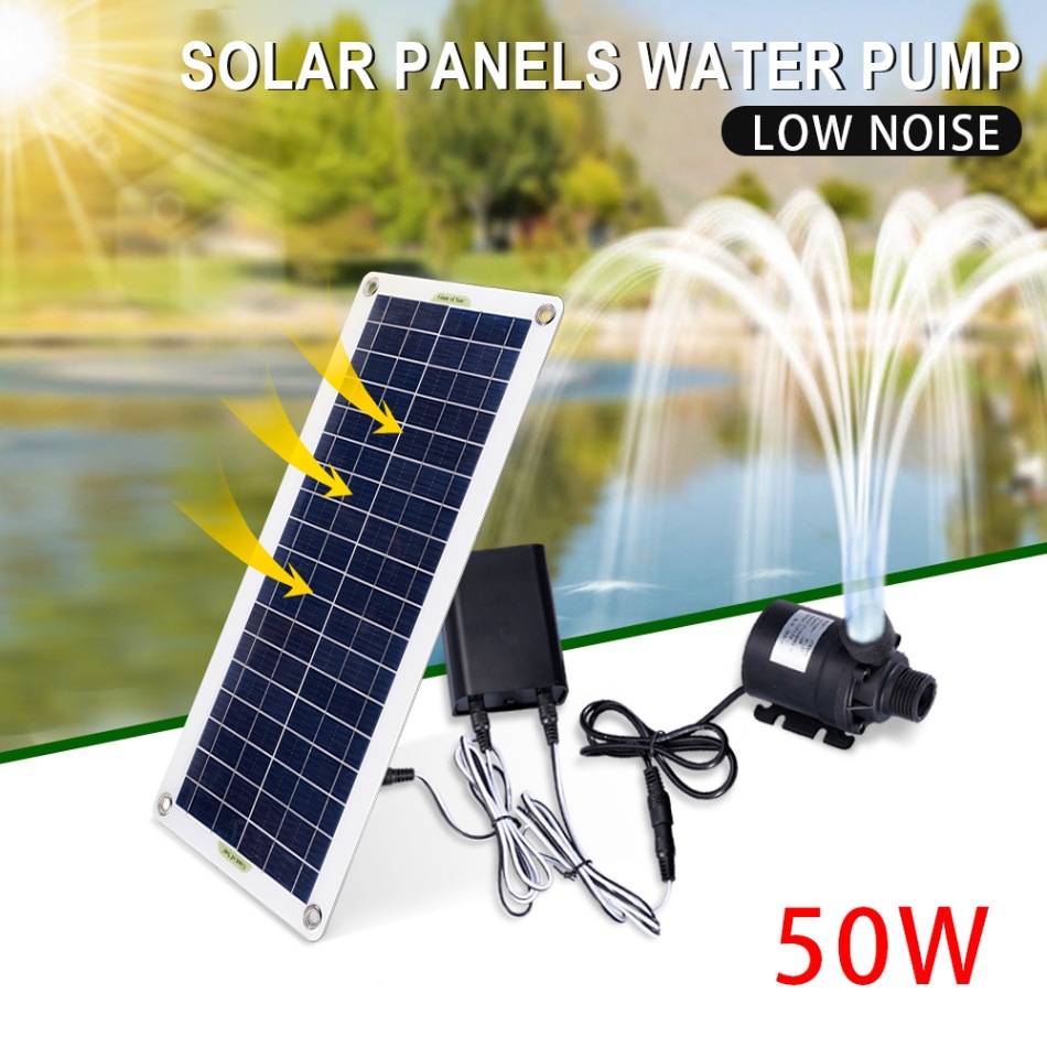 Aquarium Pump - Zestaw pompy wodnej solarnej 50W, cicha