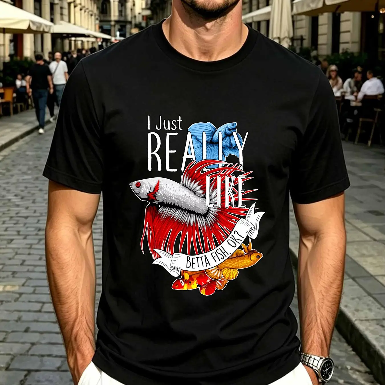 Koszulka z nadrukiem ryby Bett – Aquarium Fish Keeping recenzja i cena