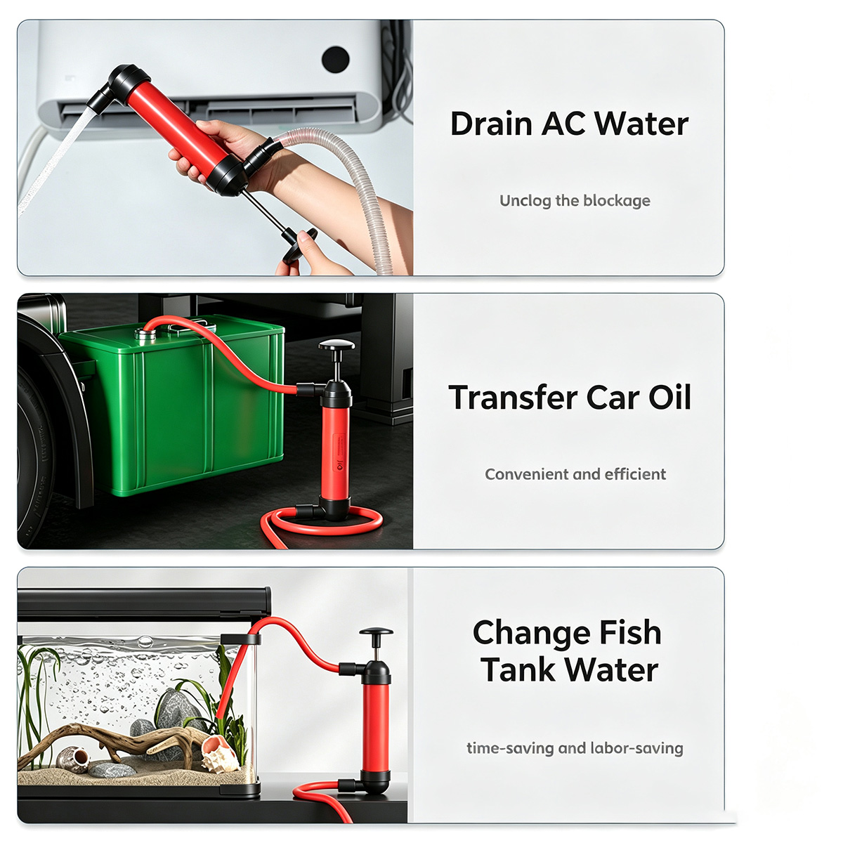 Ręczna pompa syfonowa do usuwa – Aquarium Pump recenzja i cena