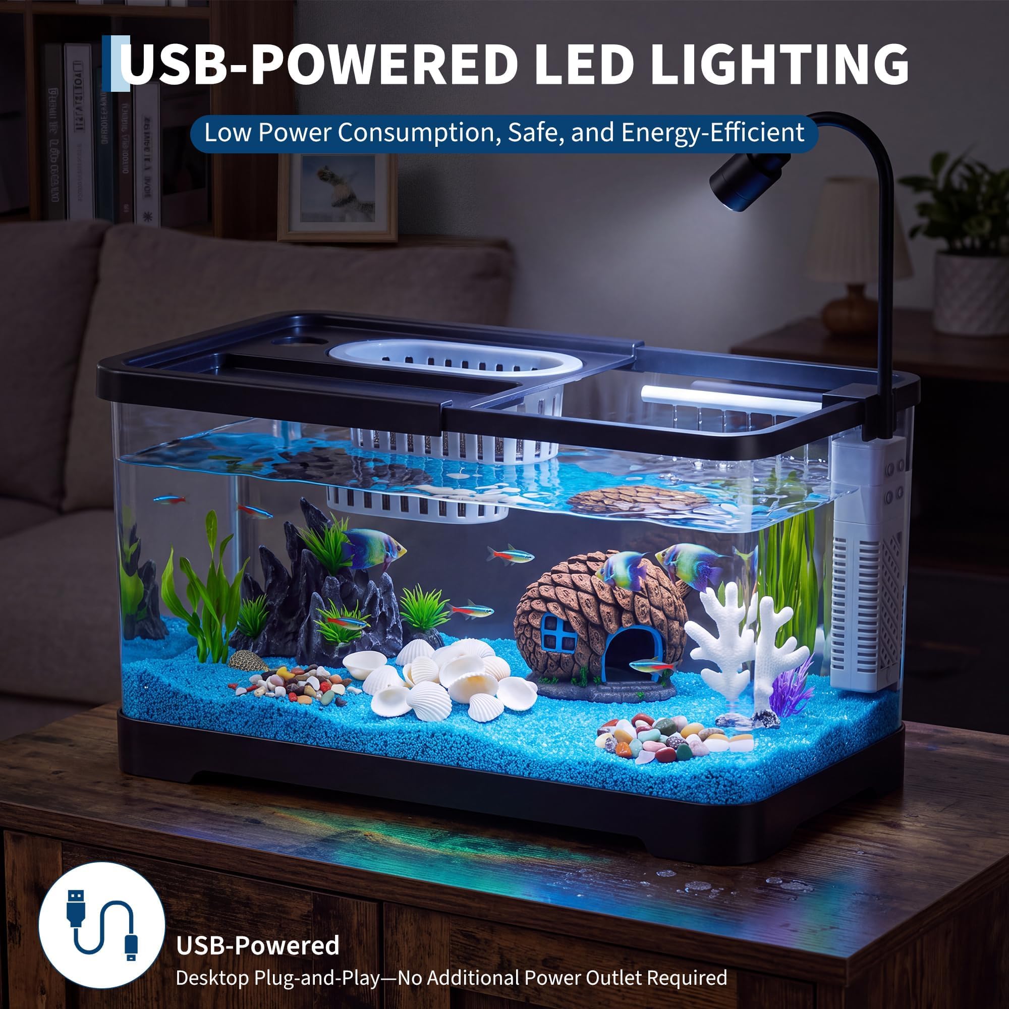 Zestaw startowy do akwarium z  – Betta Fish Tank recenzja i cena