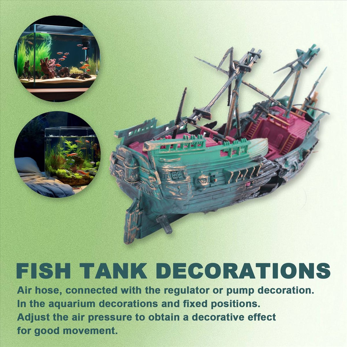 【ABFS】Duży zestaw dekoracyjny  – Aquarium Decor recenzja i cena