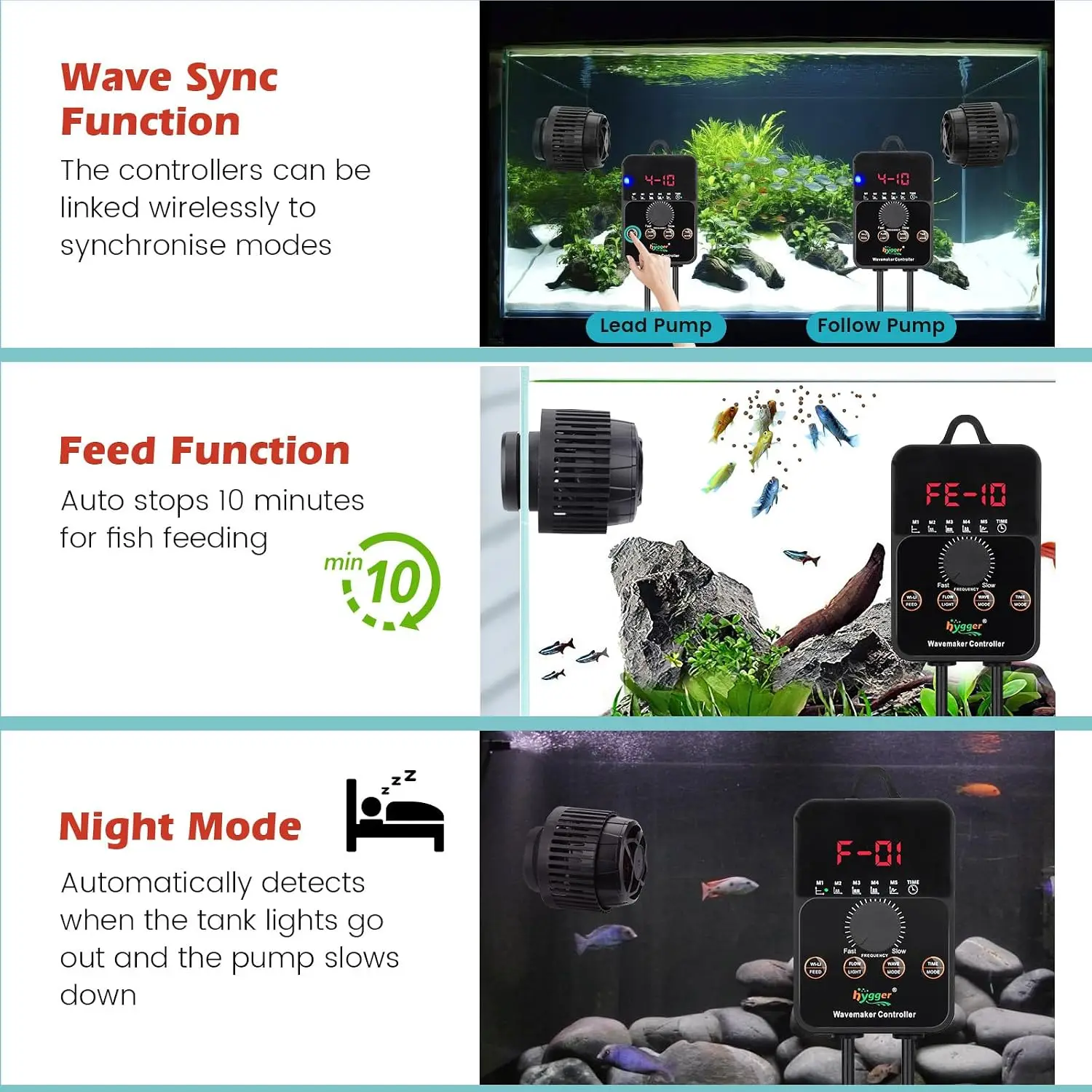 Adjustable Flow Aquarium Wave  – Aquarium Pump recenzja i cena