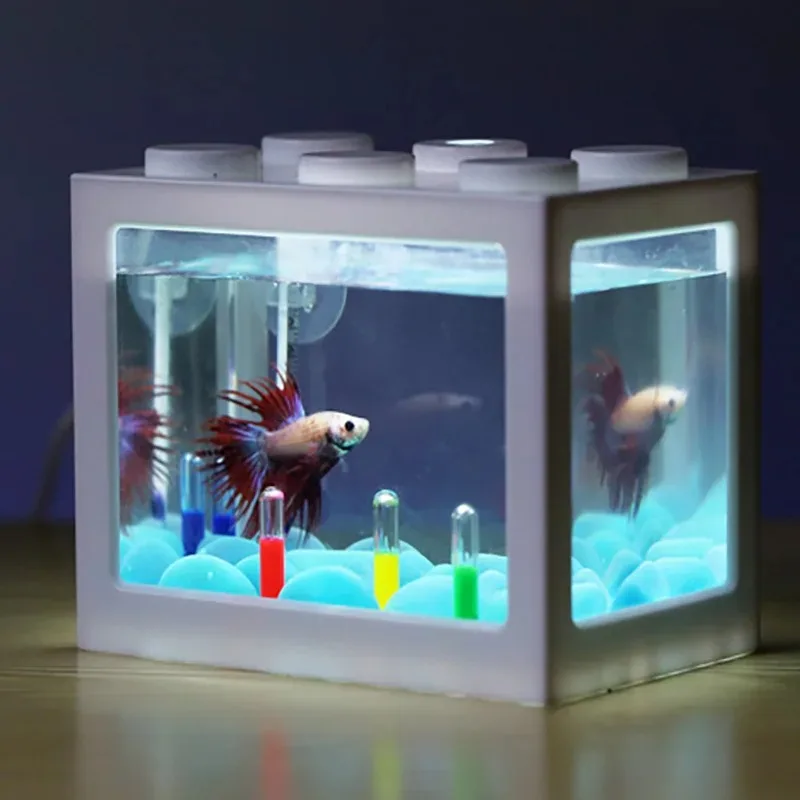 1L USB LED Desktop Mini Aquari – Betta Fish Tank recenzja i cena